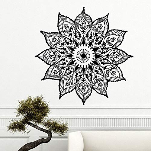 hetingyue Adhesivo de Pared Pegatina Mandala Yoga Mandala Pegatina Boho decoración de Dormitorio 75x75cm