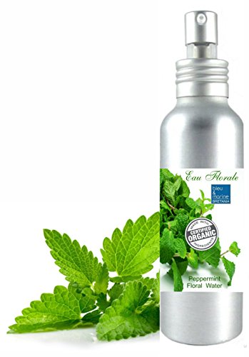 Hidrolato de Menta Piperita Ecológico Agua Floral Bio 100% Natural (100 ml spray) Loción Orgánica Piel Grasa Piel con Imperfecciones