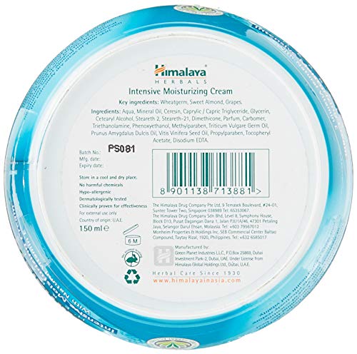 Himalaya Crema Nutritiva de Cuerpo y cara, almendra dulce nutre e hidrata 150 ml