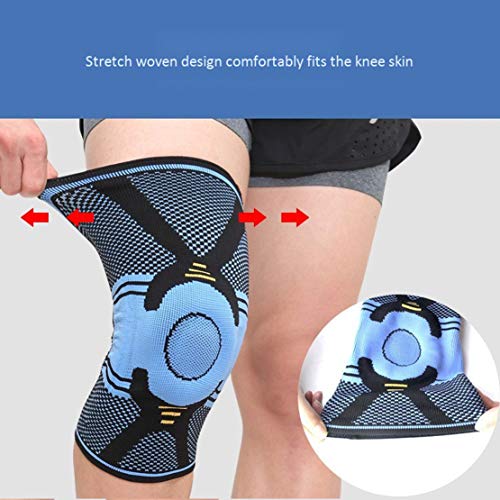 HiXB Rodillera Rodillera Rodilleras Individuales Soporte estabilizador Ajustable para torceduras agudas Daño de ligamento Ayuda de recuperación,M