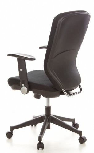 hjh OFFICE Traffic 30 Silla de Oficina, Tela, Negro, 48.0x58.0x117.0 cm