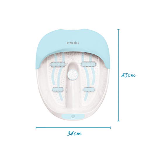 HoMedics FS-150-EU - Bañera Spa para pies 3 en 1, Hidromasaje, vibración y calor