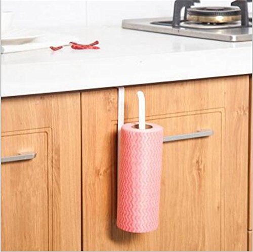 Hosaire Movimiento y Libre Perforado Wrap salvamanteles de plástico Soporte para Rollo de Papel de Cocina Toalla de Cocina Accesorio de Armario Rack de Almacenamiento de servilletas Soporte