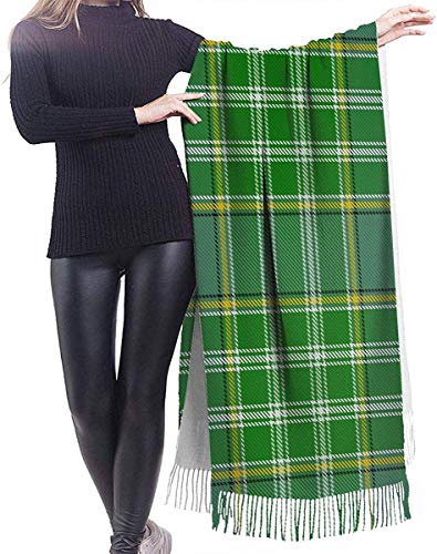 Hoswee Bufanda Chales para Mujer, Winter Warm Wrap Shawl Clan Douglas Tartan Print Scarves Blanket Scarf For Women Men