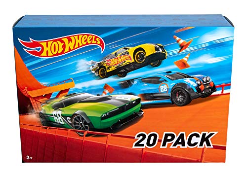 Hot Wheels - Pack De 20 Vehículos con Embalaje de Cartón, Coches de Juguete (Modelos Surtidos) (Mattel DXY59)