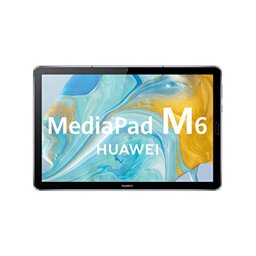 HUAWEI MediaPad M6 - Tablet 10.8" con Pantalla 2K de 2560 x 1600 IPS (WiFi, RAM de 4GB, ROM de 64GB, Kirin 980, EMUI 10) Color Gris Titanio