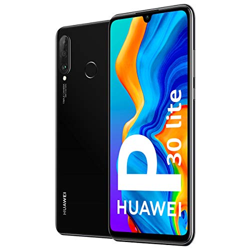 Huawei P30 Lite - Smartphone de 6.15" (WiFi, Kirin 710, RAM de 4 GB, memoria de 128 GB, cámara de 48+2+8 MP, Android 9) Negro