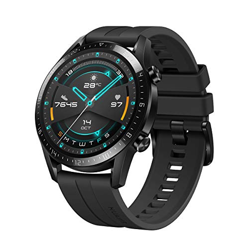 Huawei Watch GT2 Sport - Smartwatch con Caja de 46 Mm (Hasta 2 Semanas de Batería, Pantalla Táctil Amoled de 1.39", GPS, 15 Modos Deportivos, Llamadas Bluetooth), Negro Mate