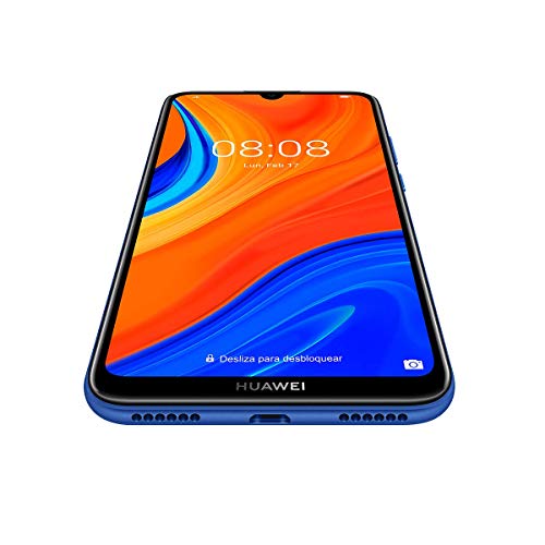 Huawei Y6s - Smartphone de 6.09" (RAM de 3 GB, Memoria de 32 GB, Cámara trasera de 13MP, Cámara frontal de 8MP, EMUI 9) Azul + Portable Bluetooth Speaker CM51 Rojo