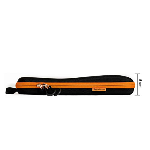 IAMRUNBOX Garment Bag - Funda Porta Camisas, Bolso de Viaje Organizador de Ropa + Plegador Gratis - Singlepack (Naranja)