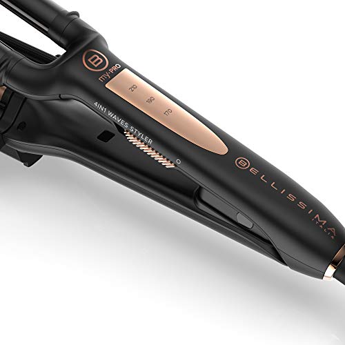 Imetec Bellissima My Pro Beach Waves Multi GT21 100 - Plancha de pelo de ondas 4 en 1, 4 tipos diferentes de ondas para muchos peinados con un simple gesto