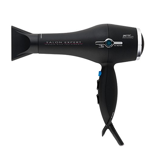 Imetec Salon Expert P4 2500 ION - Secador de pelo profesional, tecnología de iones, revestimiento de la rejilla en cerámica y turmalina, 8 combinaciones de aire y temperatura