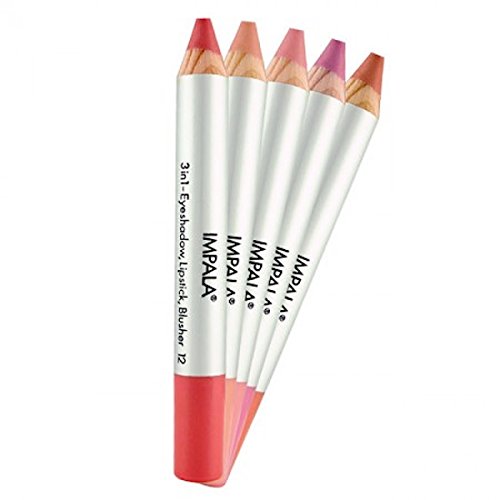 Impala Lápiz Jumbo 3 en 1 Color 15 Rosa Antiguo Sombra de ojos, Lápiz Labial o Colorette