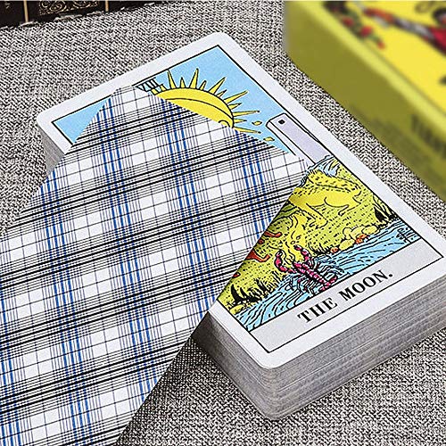 Inglés Tarot Tarjeta de adivinación Tarjeta de Tarot Jinete de 78 10.3 * 6cm de Franela Bolsa