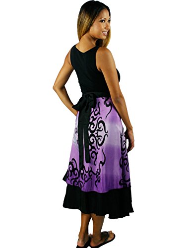 Iris Impressions Yohie Poly-Blend Long Skirt/Dress - Convertible, Fits Sizes 0 to 22 - Instructional DVD Included - Purple