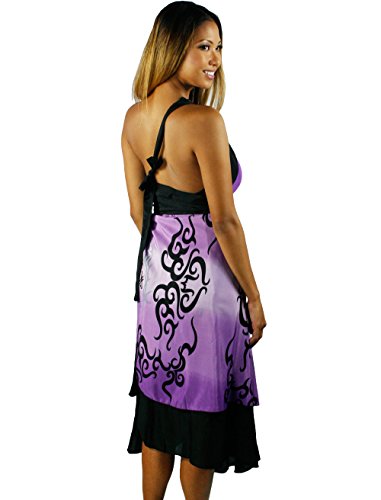 Iris Impressions Yohie Poly-Blend Long Skirt/Dress - Convertible, Fits Sizes 0 to 22 - Instructional DVD Included - Purple