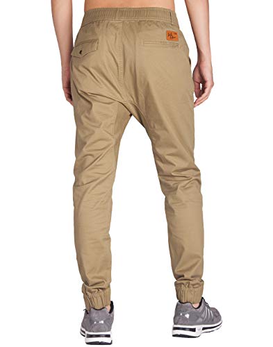 ITALY MORN Joggers Caqui Pantalones Trekking Hombre Skinny Fit M Caqui