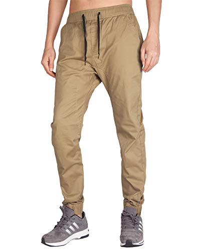 ITALY MORN Joggers Caqui Pantalones Trekking Hombre Skinny Fit M Caqui