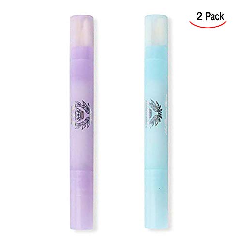 iwobi 2 pcs Pluma removedor de Esmalte de uñas, Nail Art Pen Corrector Gel Pluma correctora de manicura Plumas DIY