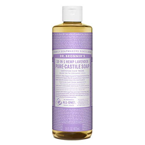 Jabón líquido orgánico de castilla pura, 473 ml de Dr. Bronner