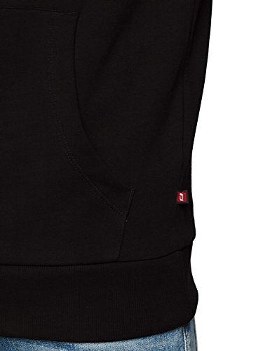 Jack & Jones Jjeholmen Sweat Hood Noos Capucha, Negro (Black Fit:Reg Fit), Large para Hombre