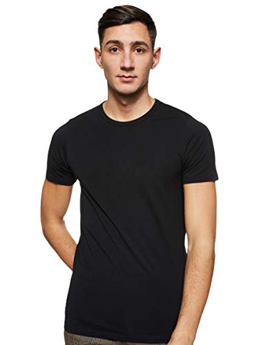 Jack & Jones Jones - Camiseta de manga corta con cuello redondo para hombre, Black C N 010, X-Large