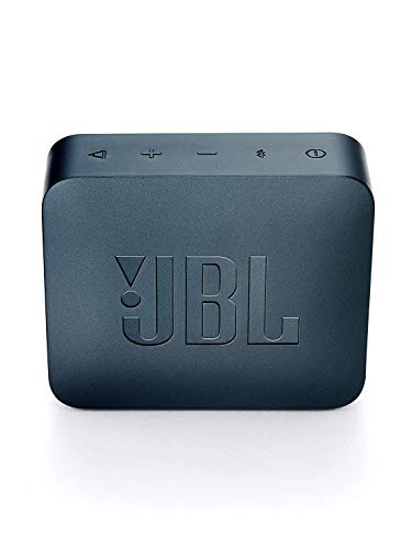 JBL GO 2 - Altavoz inalámbrico portátil con Bluetooth, resistente al agua (IPX7), hasta 5h de reproducción con sonido de alta fidelidad, azul marino