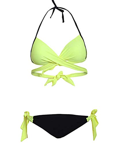 JFAN Traje De Baño Mujer Sexy Bañador de Baño Conjunto de Bikini Push up Sujetador Acolchado Traje de baño Bikini para Mujeres