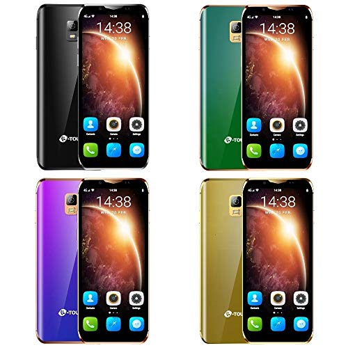 JJA BROS K Touch i10s 3.46" 4G Android 8.1 Dual SIM desbloqueado 2GB+16GB/32GB/64GB auricular Jack Play store Tiny Mini Miniatura Bolsillo Palma teléfono inteligente