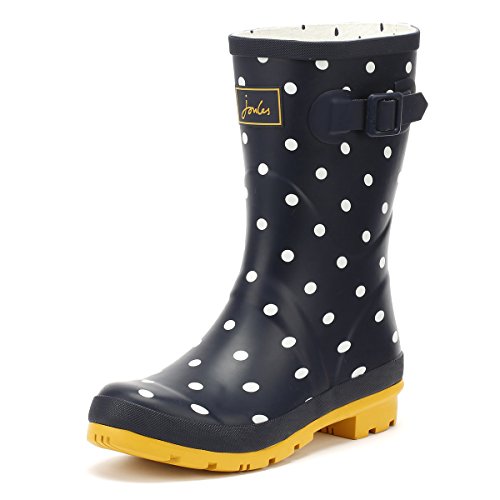 Joules Molly Welly, Botas de Agua para Mujer, Blau (French Navy Spot Fnavspt), 38 EU