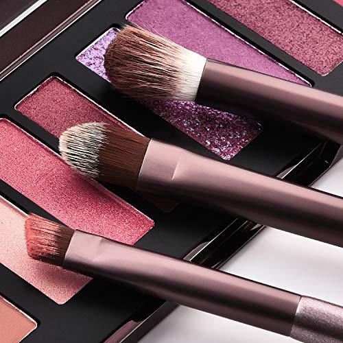 Juego de 10 brochas de maquillaje Kabuki de Fashion Base®, profesionales, de alta calidad, para base de maquillaje, colorete, delineador de ojos, brocha de maquillaje