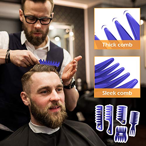 Juego de 5 Peinetas de Peluquería Accesorios de Peluquería Peines Profesionales para Peluquería y Peluquería Antiestáticos Cepillo Antiestático para Cabello para Hombres Y Niños