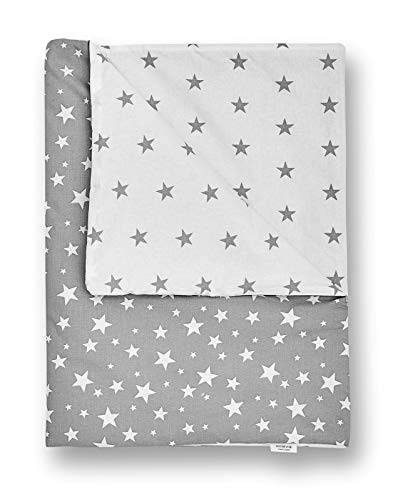 JUKKI - Conjunto de 5 piezas para bebé (nido de 50 x 90 cm, cojín de lactancia, manta, manta para bebé, almohada, nido para bebés, 100% algodón, cuna de viaje y colchón