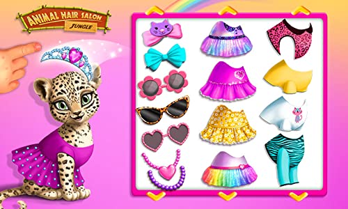 Jungle Animal Hair Salon - Juego de corte y peinado y moda para niños