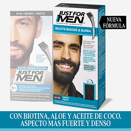 Just For Men Just For Men Tinte Colorante En Gel Para Barba Y Bigote - Negro (Formula Mejorada)