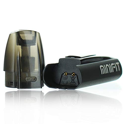 Justfog MINIFIT Kit de inicio 370 mAh (Negro) Cigarrillo electrónico Resistencia de algodón 100% orgánico con PEACEVAPE™ Vape Band Sin Tabaco y Sin Nicotina