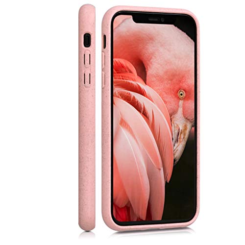 kalibri Funda Compatible con Apple iPhone XR Carcasa Hecha de TPU y Trigo Natural ecológico - Rosa Chicle