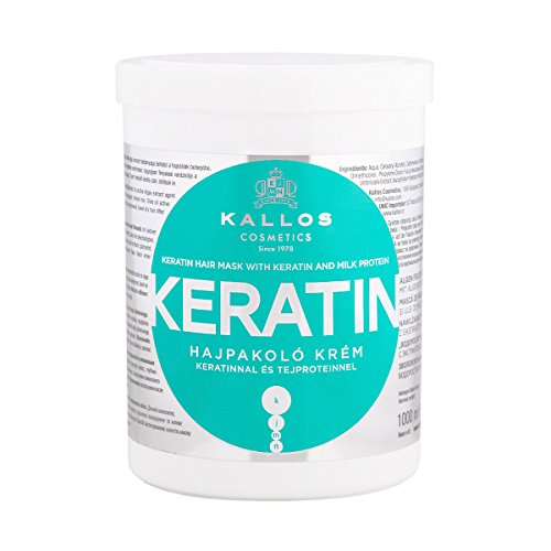 Kallos kjmn Maske mit queratina und milchproteine für trockenes, brüchiges und chemisch behandeltes Haar ? Kallos Kosmetik haarpflege