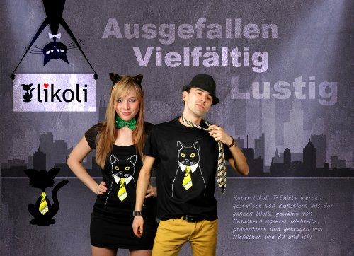 KaterLikoli - Camiseta para hombre, diseño con texto "Vegan Macht Glücklich" Apple Green XL