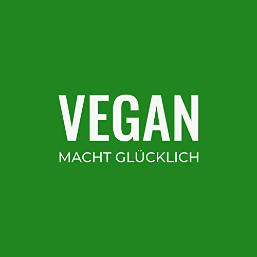 KaterLikoli - Camiseta para hombre, diseño con texto "Vegan Macht Glücklich" Apple Green XL