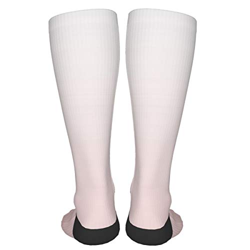 KCOUU Pantone Rosa Cuarzo Gradiente Unisex Adulto Calcetines Gruesos Lindo Novedad Atlético Calcetines Senderismo Calcetines Recreación al aire libre Calcetines Wicking Cushion Crew Socks