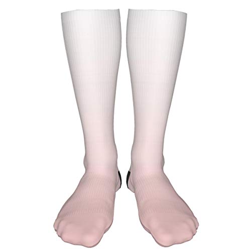 KCOUU Pantone Rosa Cuarzo Gradiente Unisex Adulto Calcetines Gruesos Lindo Novedad Atlético Calcetines Senderismo Calcetines Recreación al aire libre Calcetines Wicking Cushion Crew Socks