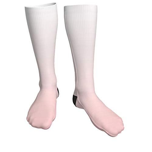 KCOUU Pantone Rosa Cuarzo Gradiente Unisex Adulto Calcetines Gruesos Lindo Novedad Atlético Calcetines Senderismo Calcetines Recreación al aire libre Calcetines Wicking Cushion Crew Socks