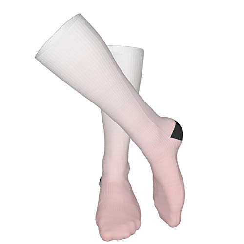 KCOUU Pantone Rosa Cuarzo Gradiente Unisex Adulto Calcetines Gruesos Lindo Novedad Atlético Calcetines Senderismo Calcetines Recreación al aire libre Calcetines Wicking Cushion Crew Socks