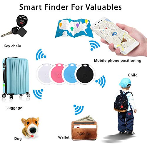 Key Finder, Afaneep Buscador de Llaves con App, Control de Cámara del Teléfono y Función de Grabación y Recordatorio de Alarma Anti-Pérdida 1 Paquete -Azul