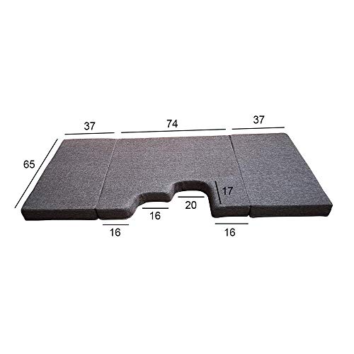 kfoam.es K´Foam Colchón Plegable Cama Delantera Camper para Mercedes Viano Color Gris (2003-2014) W639