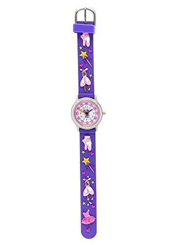 KIDDUS Reloj Educativo de Calidad para niña y niño. Analógico de Pulsera, con Ejercicios Time Teacher para Aprender a Leer y Decir la Hora. Mecanismo de Cuarzo japonés. RE0262 Ballet