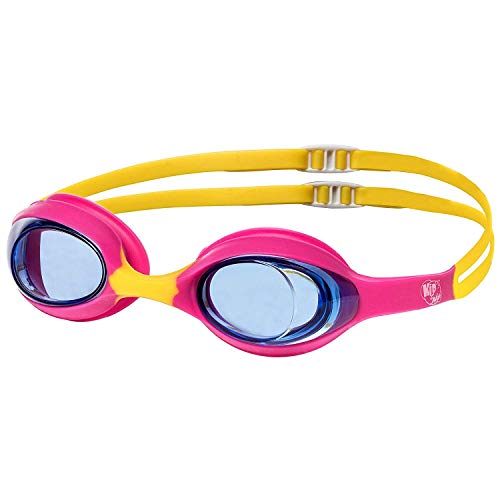 KidSwim - Gafas de natación para niños de 4 a 12 años, sin fugas, resistentes al agua, lentes antivaho y correa de silicona suave