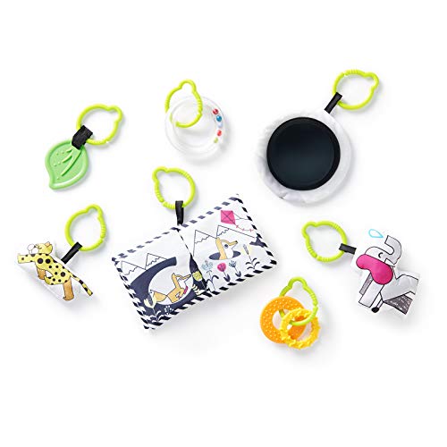 Kinderkraft Manta Juegos Bebé SMARTPLAY, 7 Juguetes, Accesorios, Multicolor