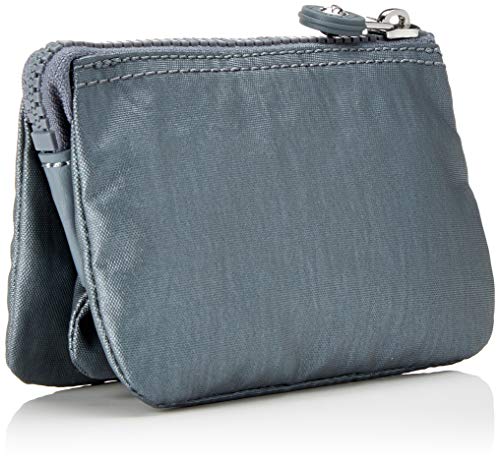 Kipling Creativity S, Cartera para Mujer, Gris (Steel Gr Metal), 14.5x9.5x5 cm